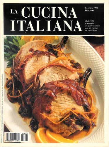 La Cucina Italiana ( mensile di gastronomia dal 1929 ) Annata completa 1998 + Speciale Natale 1998 - copertina