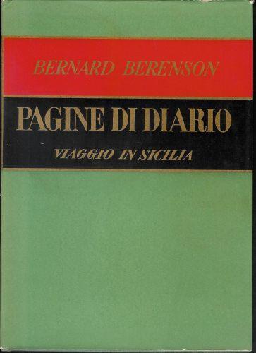 Pagine di Diario - Bernard Berenson - copertina