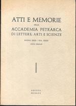 Atti e memorie della Accademia Petrarca di Lettere, Arti e Scienze nuova serie Vol. XXXIX anni 1968-69