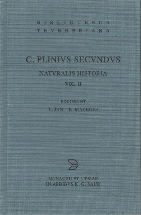 C. Plinivs Secvndvs Natvralis Historia Vol Ii Libri Vii-Xv - copertina