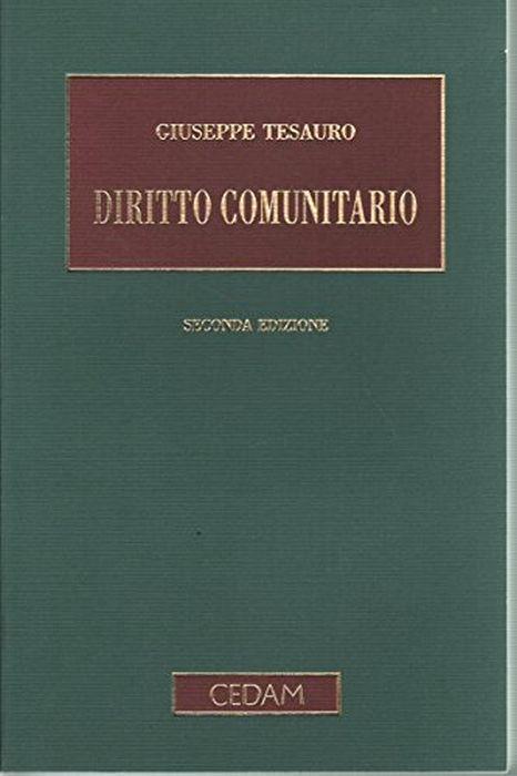 Diritto comunitario - Giuseppe Tesauro - copertina