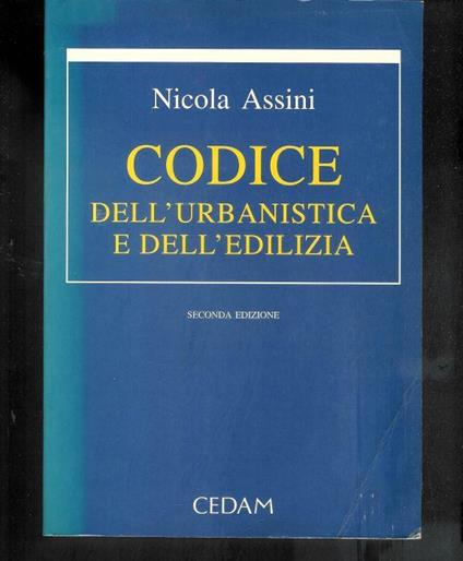 Codice dell'urbanistica e dell'edilizia - copertina