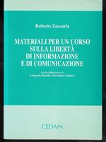 Materiali per un corso sulla libertà di informazione e di comunicazione