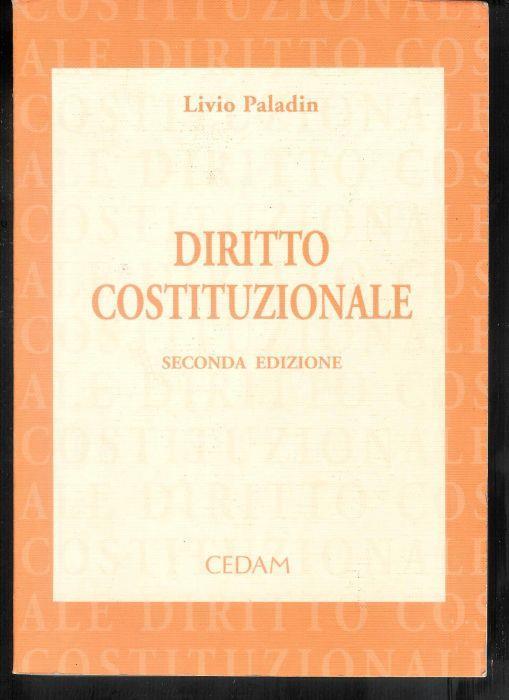 Diritto costituzionale - Livio Paladin - copertina