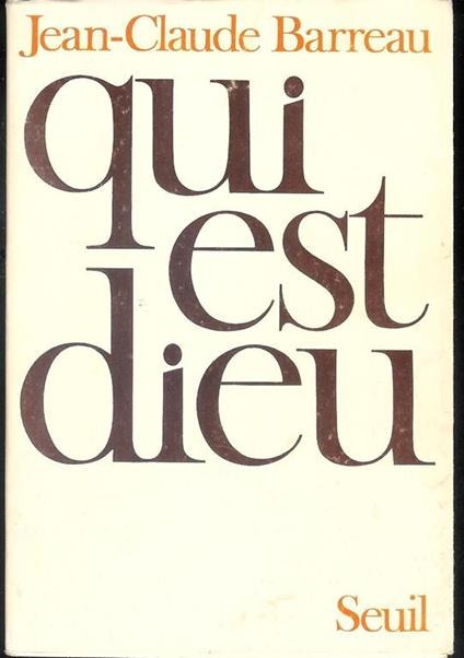 Qui est Dieu - copertina