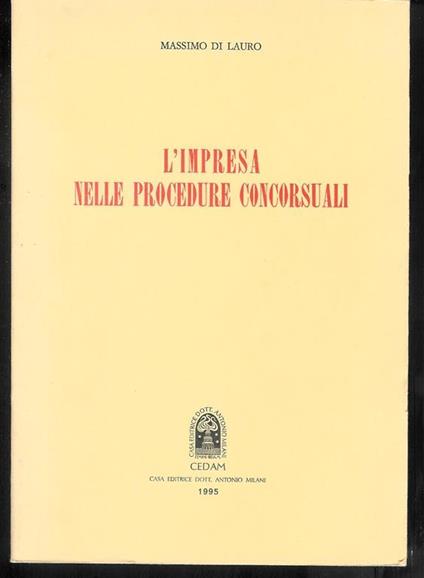 L' impresa nelle procedure concorsuali - Massimo Di Lauro - copertina