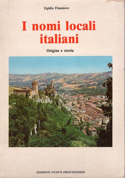 I nomi locali italiani origine e storia - copertina