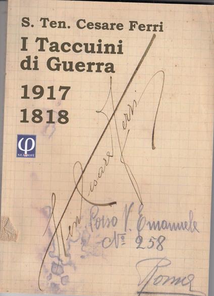 I taccuini di guerra 1917 1918 - copertina