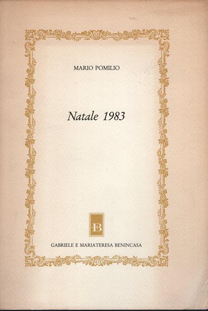 Natale 1983 - Mario Pomilio - copertina