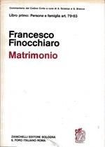 Libro primo : persone e famiglia art. 79 - 83 MATRIMONIO