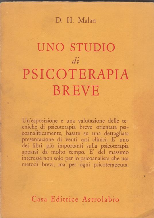 Uno studio di psicoterapia breve - copertina