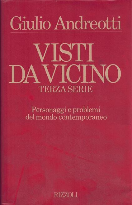 Visti da vicino terza serie - Giulio Andreotti - copertina