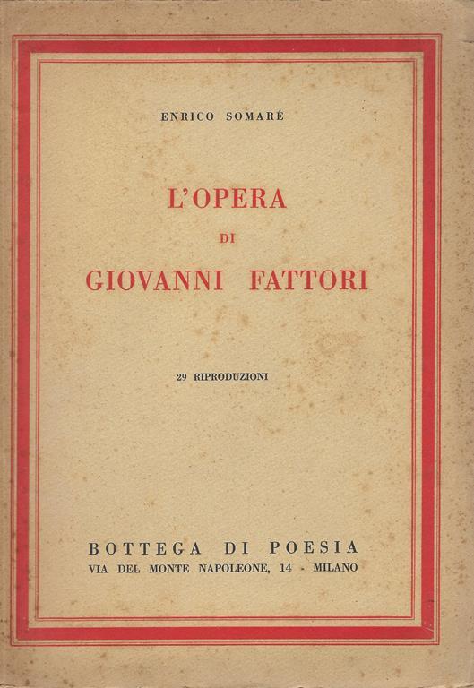 L' opera di Giovanni Fattori - Enrico Somaré - copertina