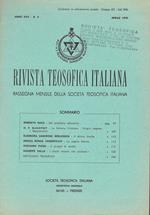 Rivista teosofica italiana: ressegna mensile della società teosofica italiana, n. 4 - 1970