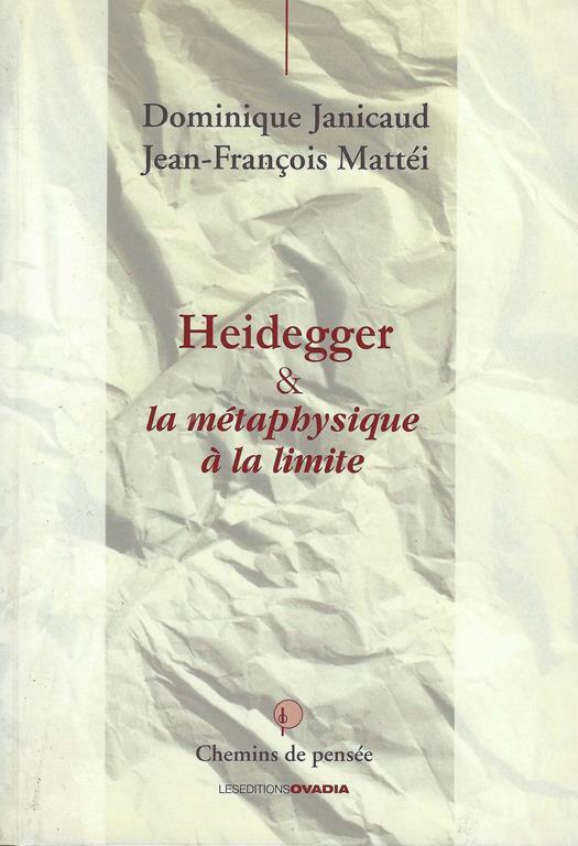 Heidegger & la métaphysique à la limite - copertina