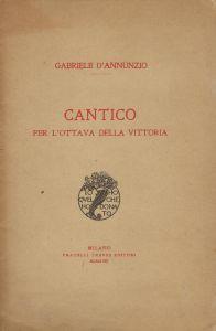 Cantico per l'ottava della vittoria - Gabriele D’Annunzio - copertina