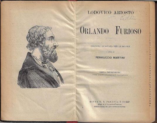 Olando Furioso - Ludovico Ariosto - copertina