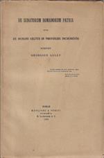 De senatorum romanorum patria sive de romani cultus in provinciis incremento