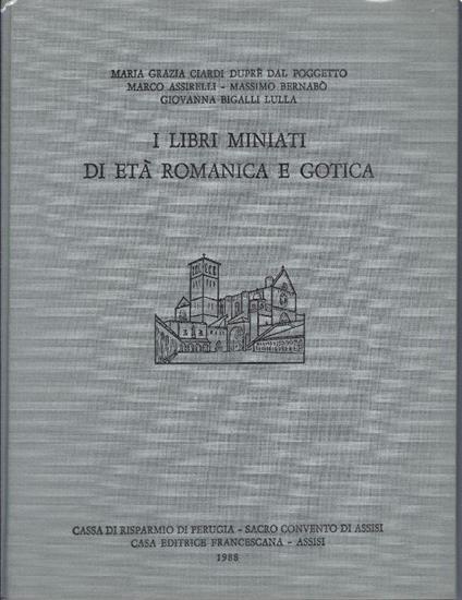 i libri miniati di età romanica e gotica - copertina