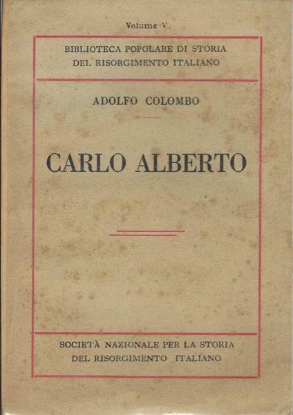 Carlo Alberto - copertina