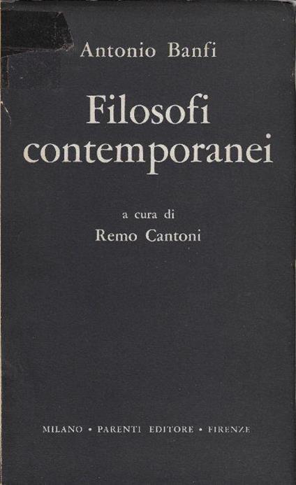 Filosofi contemporanei - Antonio Banfi - copertina