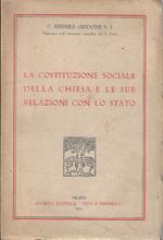 La costituzione sociale della Chiesa e le sue relazioni con lo Stato