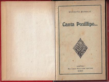 Canta Posillipo... racconti di guerra : arie d'amore - Ernesto Murolo - copertina