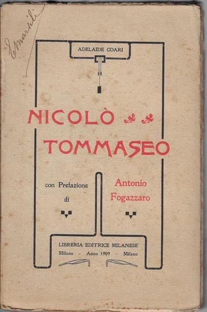 Nicolò Tommaseo - copertina