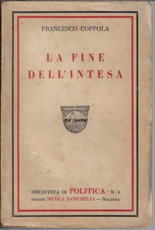 La fine dell'Intesa - Francesco Coppola - copertina