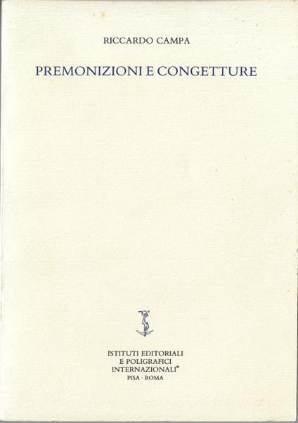 Premonizioni e congetture - Riccardo Campa - copertina