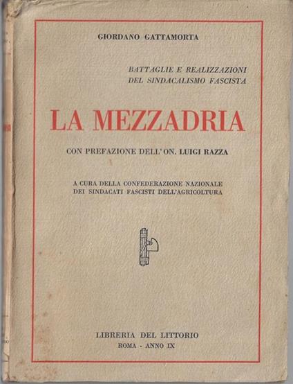 La mezzadria - copertina