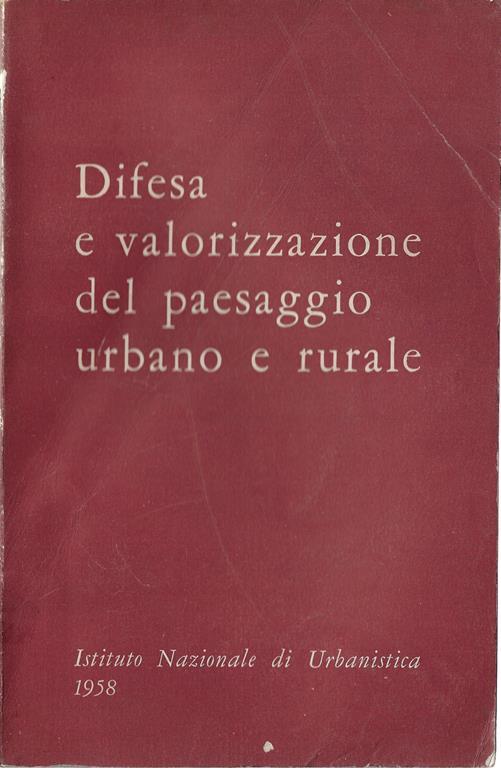 Difesa e valorizzazione del paesaggio urbano e rurale - copertina