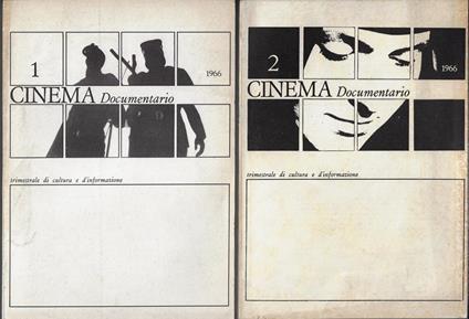 Cinema documentario: trimestrale di cultura e d'informazione n. 1-2, 1966 - copertina