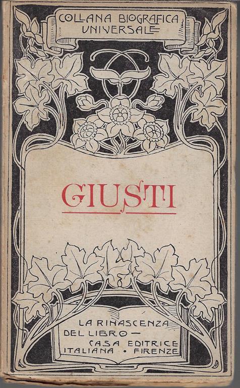 Giuseppe Giusti - Giosuè Carducci - copertina