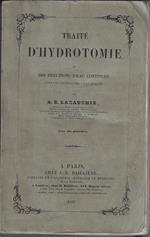 Traité d'hydrotomie, ou des Injections d'eau continues dans les recherches anatomiques