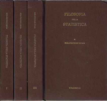 Filosofia della statistica, 3 volumi - Melchiorre Gioia - copertina