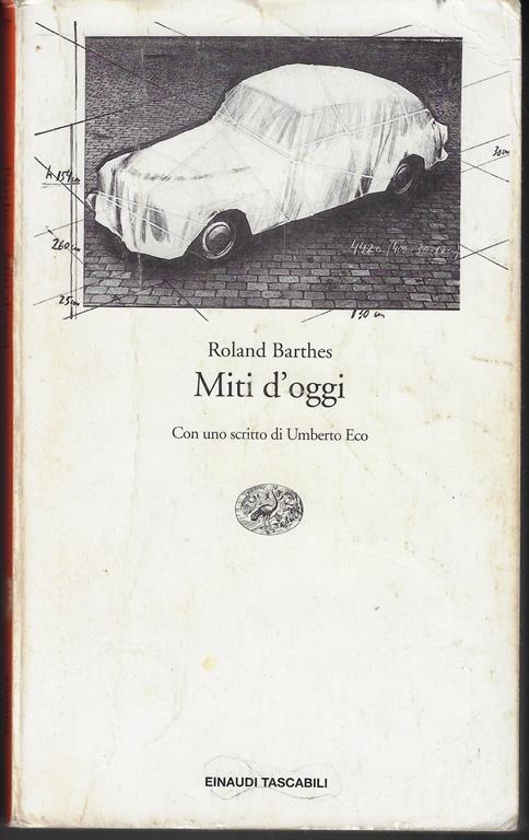 Miti d'oggi - Roland Barthes - copertina