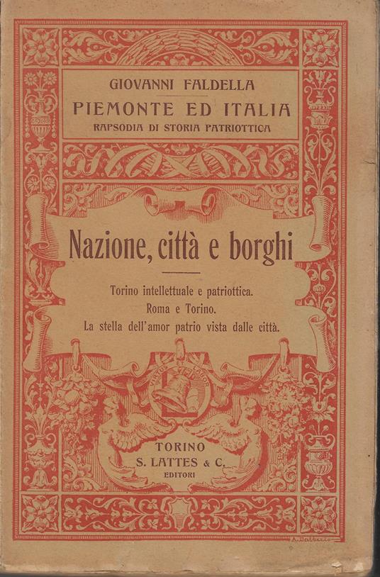 Nazione e Città - Giovanni Faldella - copertina