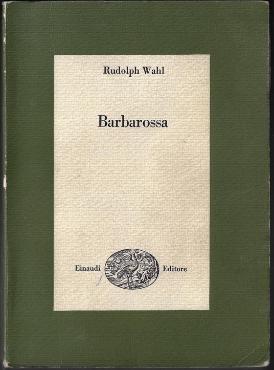 Barbarossa - Rudolph Wahl - copertina