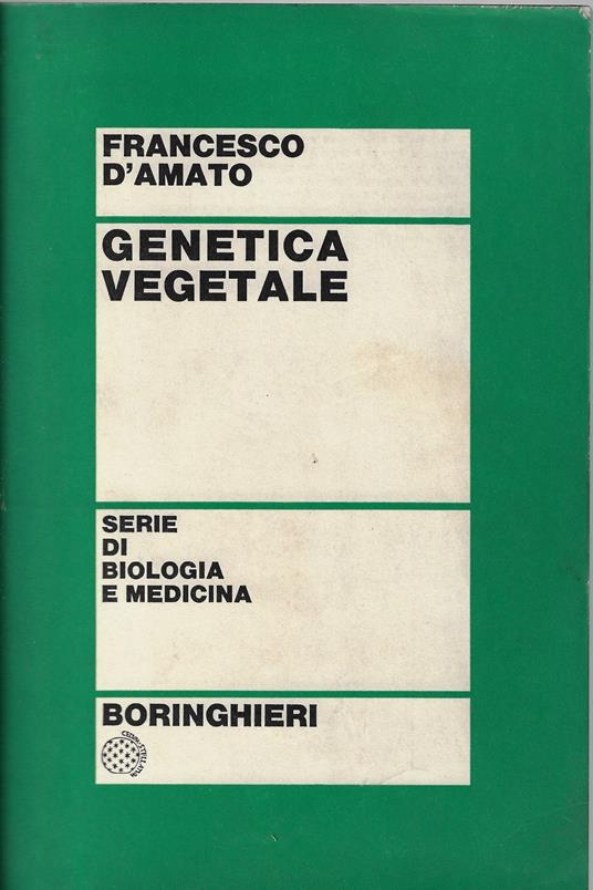 Genetica vegetale - Francesco D'Amato - copertina