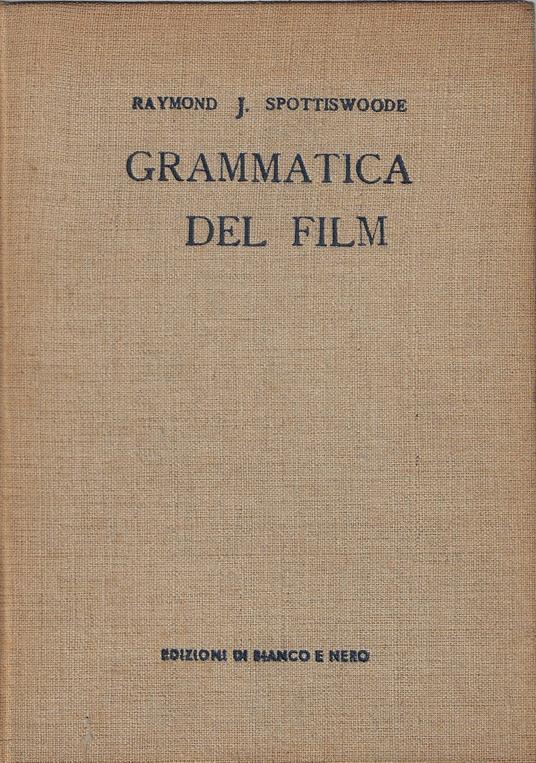 Una grammatica del film - copertina