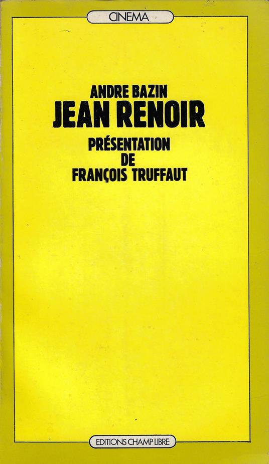 Jean Renoir - André Bazin - copertina