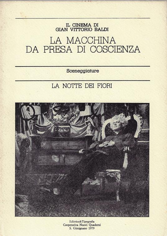 La notte dei fiori : sceneggiatura - Gianvittorio Baldi - copertina