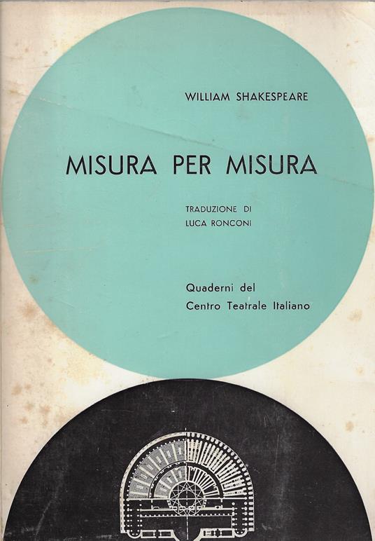 Misura per misura - William Shakespeare - copertina