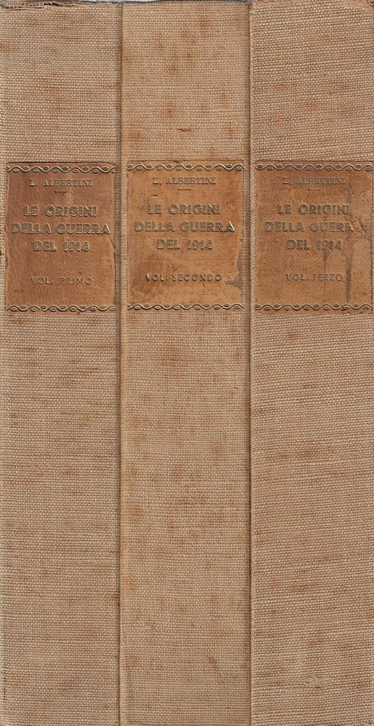 Le origini della guerra del 1914 (tre volumi) - Luigi Albertini - copertina
