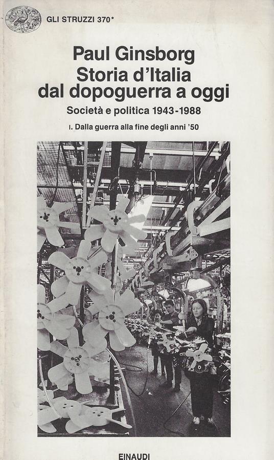 Dalla guerra alla fine degli anni '50 - Paul Ginsborg - copertina
