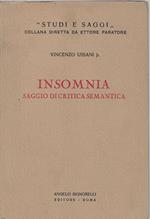 Insomnia : saggio di critica semantica