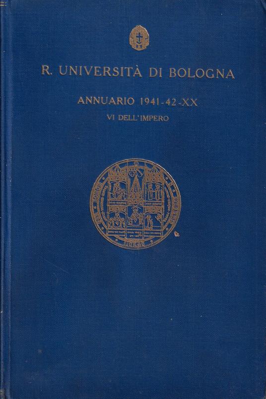 Annuario dell'anno accademico 1941-1942 - XX, VI dell'impero - copertina