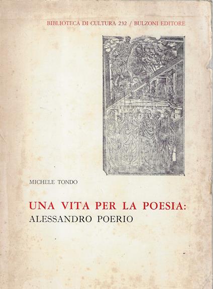 Una vita per la poesia : Alessandro Poerio - Michele Tondo - copertina