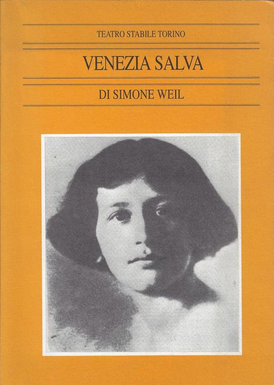 Venezia salva - Simone Weil,Simone Weil - copertina